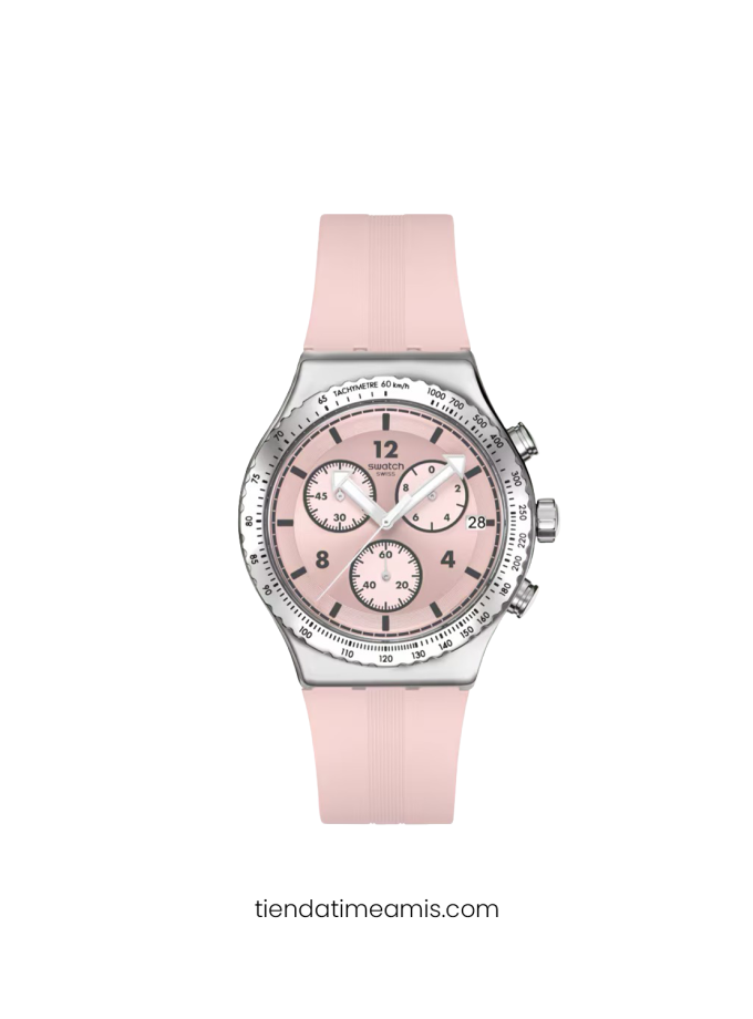 Reloj Swatch Irony Chrono Poppingly Pink YVS532