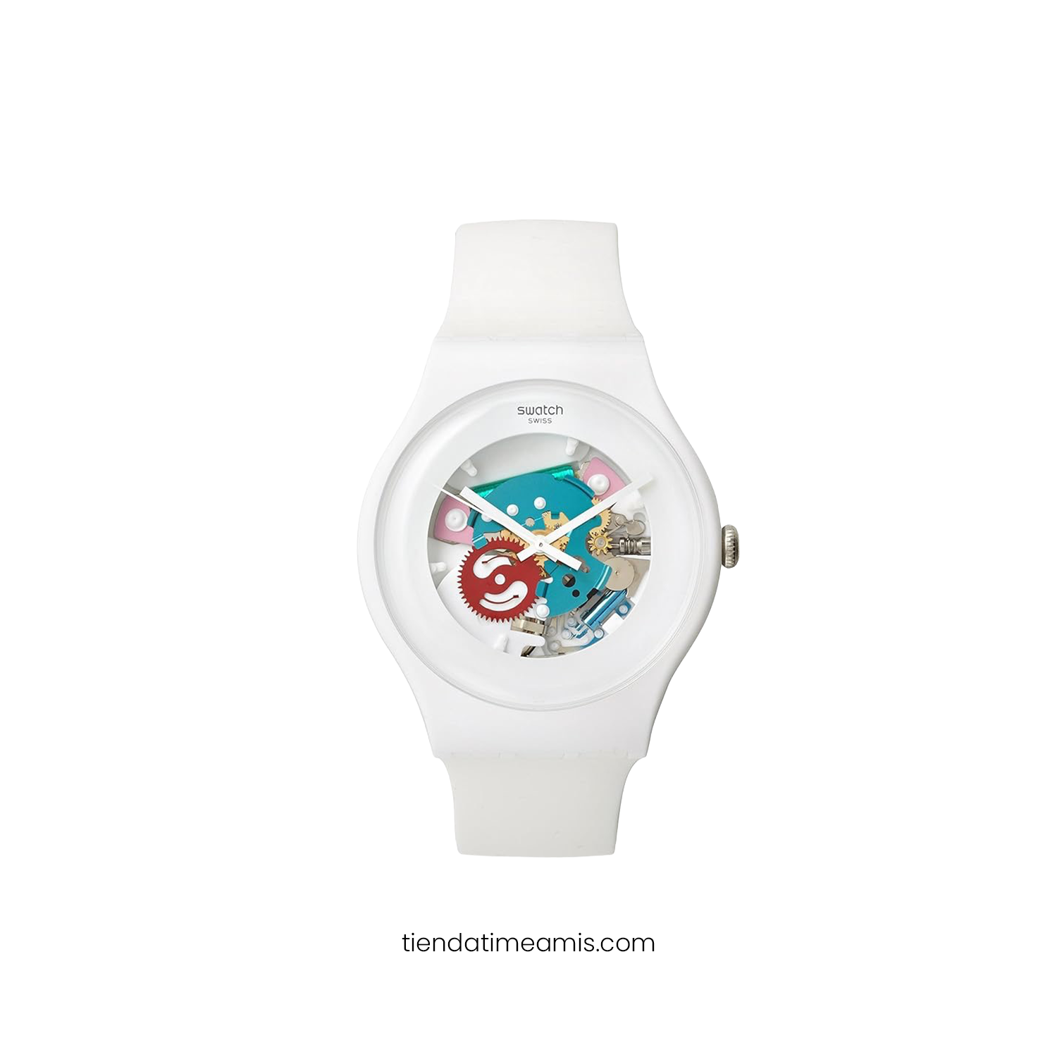 Reloj Swatch New-Gent unisex blanco SUOW100